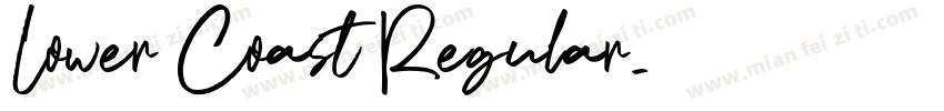 Lower Coast Regular字体转换